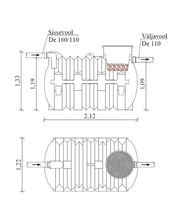 200l septiku komplekt